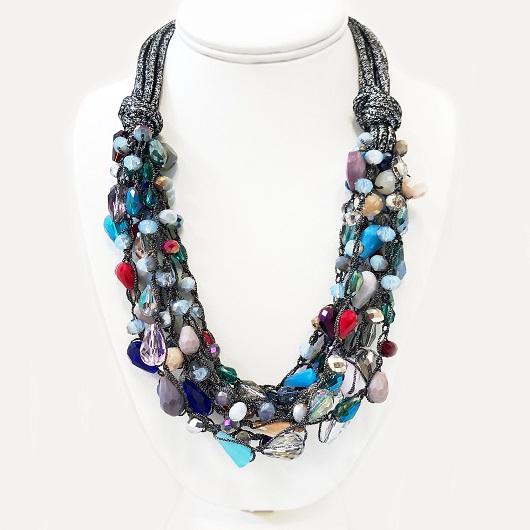 Multi Colour Bead Necklace