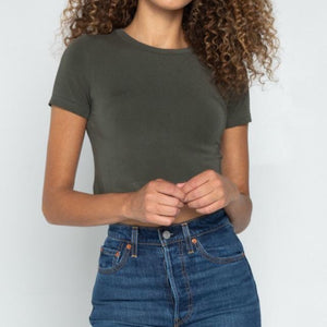 Bamboo S/S Crop Top