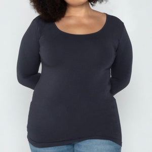 Bamboo Plus Size Long Sleeve Top