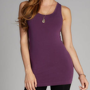 Bamboo Plus Size Double Scoop Tank