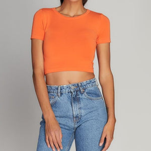 Bamboo S/S Crop Top