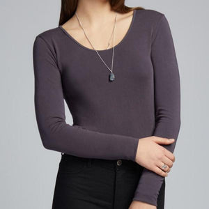 Bamboo Long Sleeve Scoop Neck Top