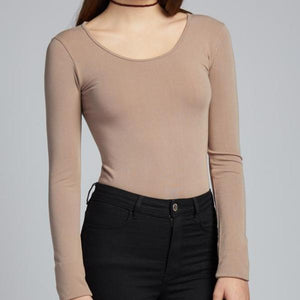 Bamboo Long Sleeve Scoop Neck Top