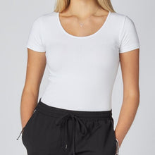 Load image into Gallery viewer, Bamboo Short Sleeve Scoop Neck Top