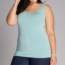 Load image into Gallery viewer, Bamboo Plus Size Double Scoop Tank