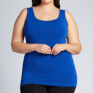 Bamboo Plus Size Double Scoop Tank