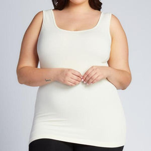 Bamboo Plus Size Double Scoop Tank