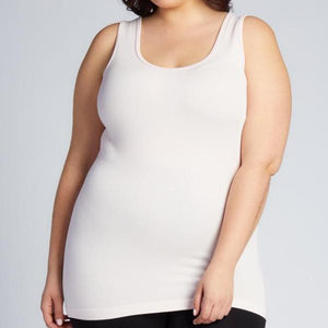 Bamboo Plus Size Double Scoop Tank