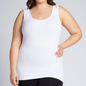 Bamboo Plus Size Double Scoop Tank