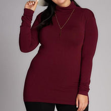 Load image into Gallery viewer, Bamboo Plus Size Turtleneck Top
