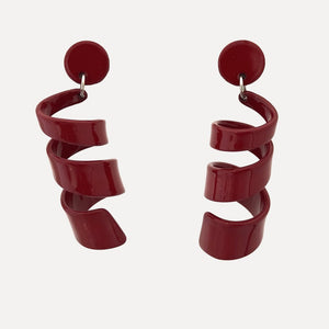 Coiled Drop Resin Earring