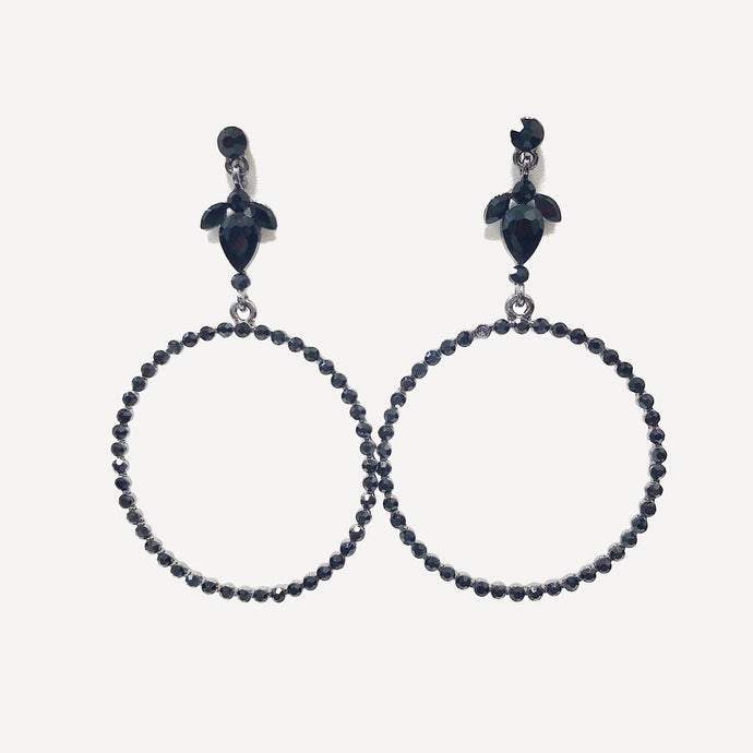 Big Hoop Crystal Earring